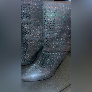 Silver boots